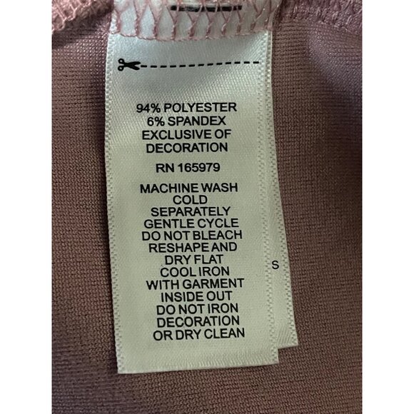 Cable & Gauge Studio XL Velour Mauve Long Sleeve Pullover Sweatshirt Womens XL - Picture 5 of 5